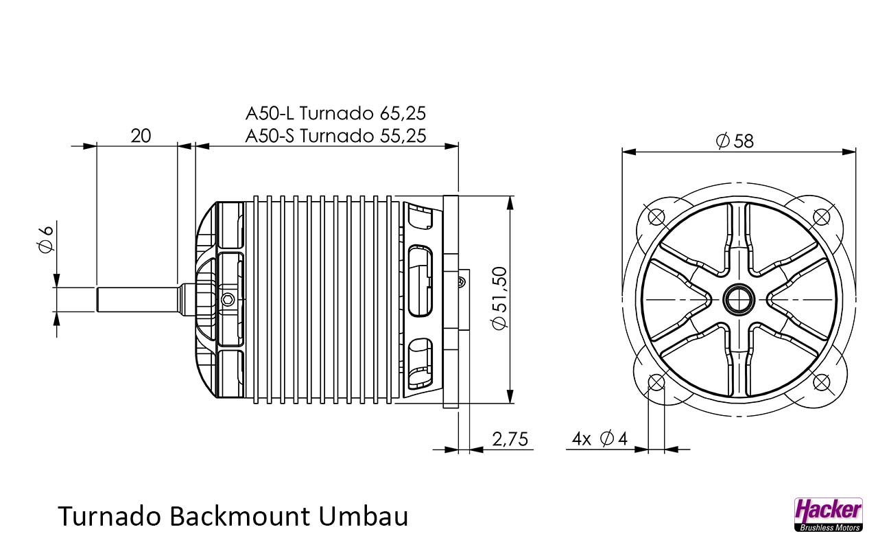 Hacker A50-12L Turnado V4 Kv450 15726744