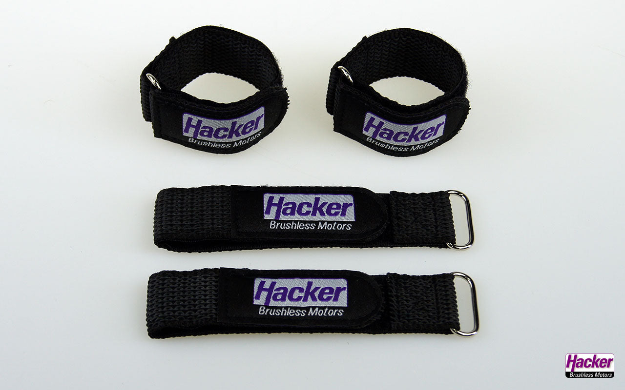 Hacker Rubberized Hook-And-Loop Strap 25x200mm (Single Strap) 28885020