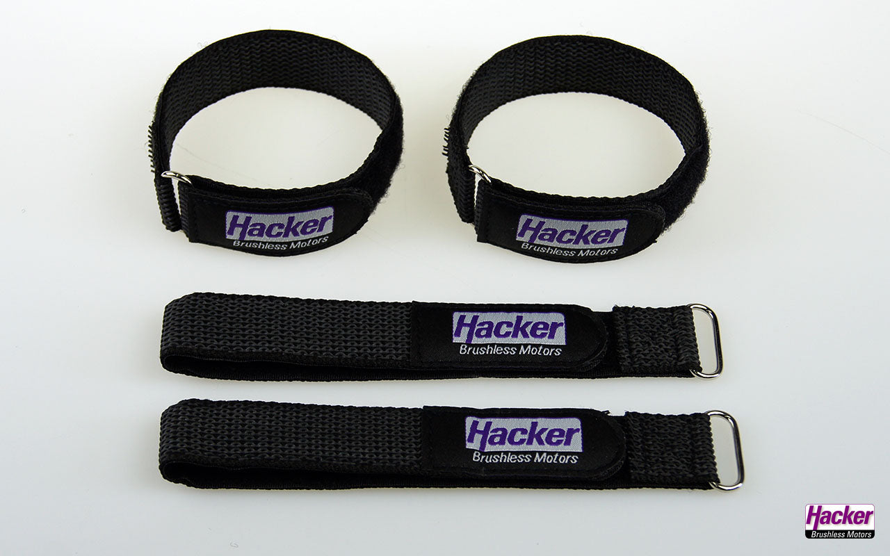 Hacker Rubberized Hook-And-Loop Strap 25x300mm (Single Strap) 28885030