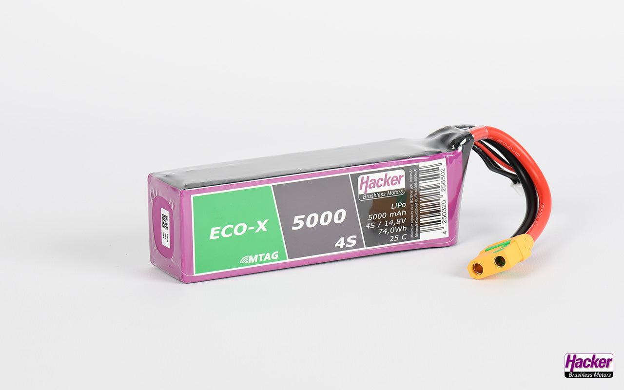 Hacker TF ECO-X 4S 5000mAh 25C LiPo Battery With MTAG 95000431