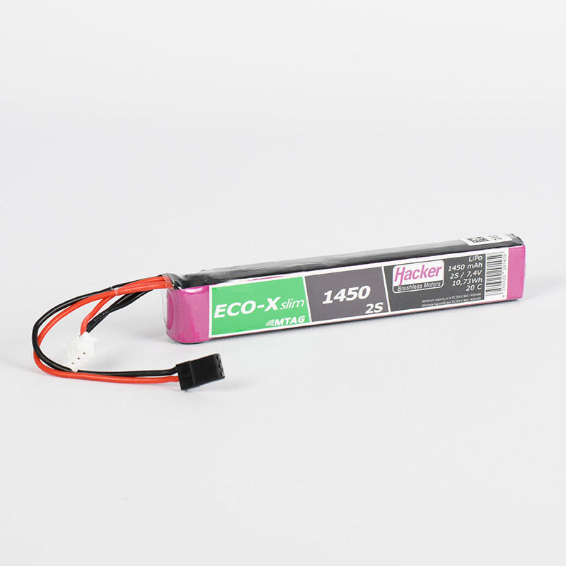 Hacker TF LiPo ECO-RX 1450mAh 7.4v 2 Cell LiPo Battery 91450226 