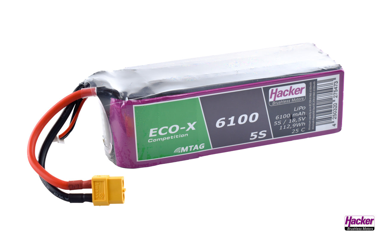 Hacker TF LiPo ECO-X 6100-5S Competition MTAG LiPo Battery - XT60