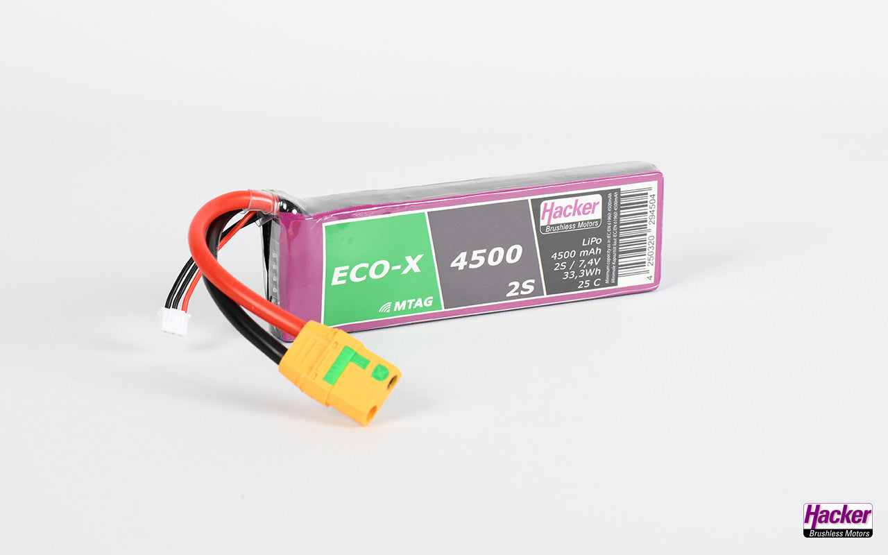 Hacker TopFuel LiPo 20C ECO-X 4500mAh 2S MTAG XT90 94500231 
