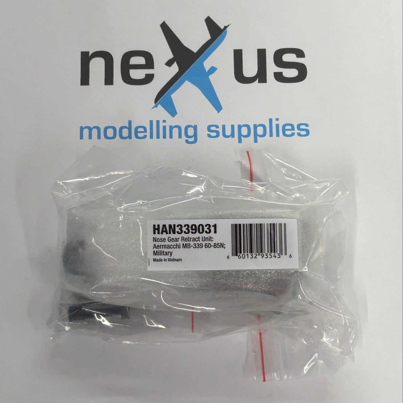 Hangar 9 Nose Gear Retract Unit:  Aermacchi MB-339 60-85N; Military HAN339031