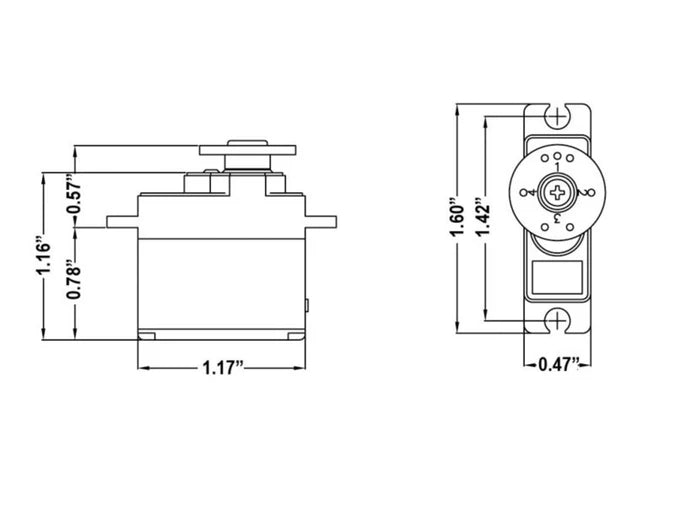 Hitec HS-82MG Micro Analogue Cored Servo 19g 3.4kg/0.1s 4.8V - 6.0V 2212150