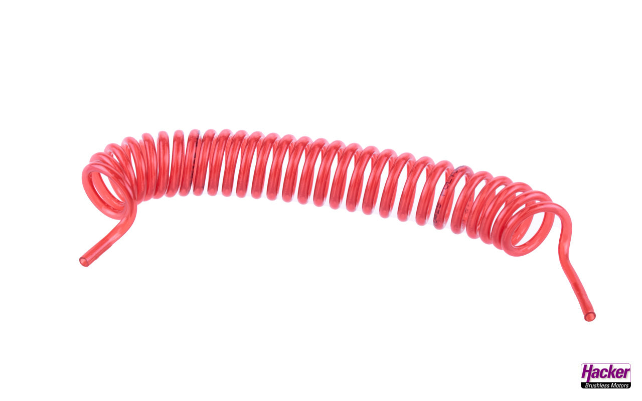 SMC Spiral Hose 4mm Red Recoil Tube A90089