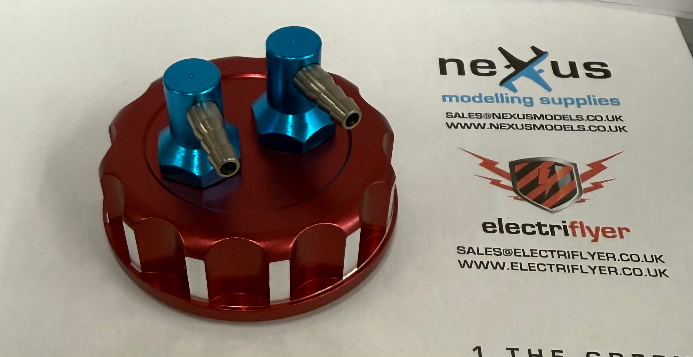 Alloy CNC Fuel Tank / Filler Cap For Petrol or Glow Fits Most Cans