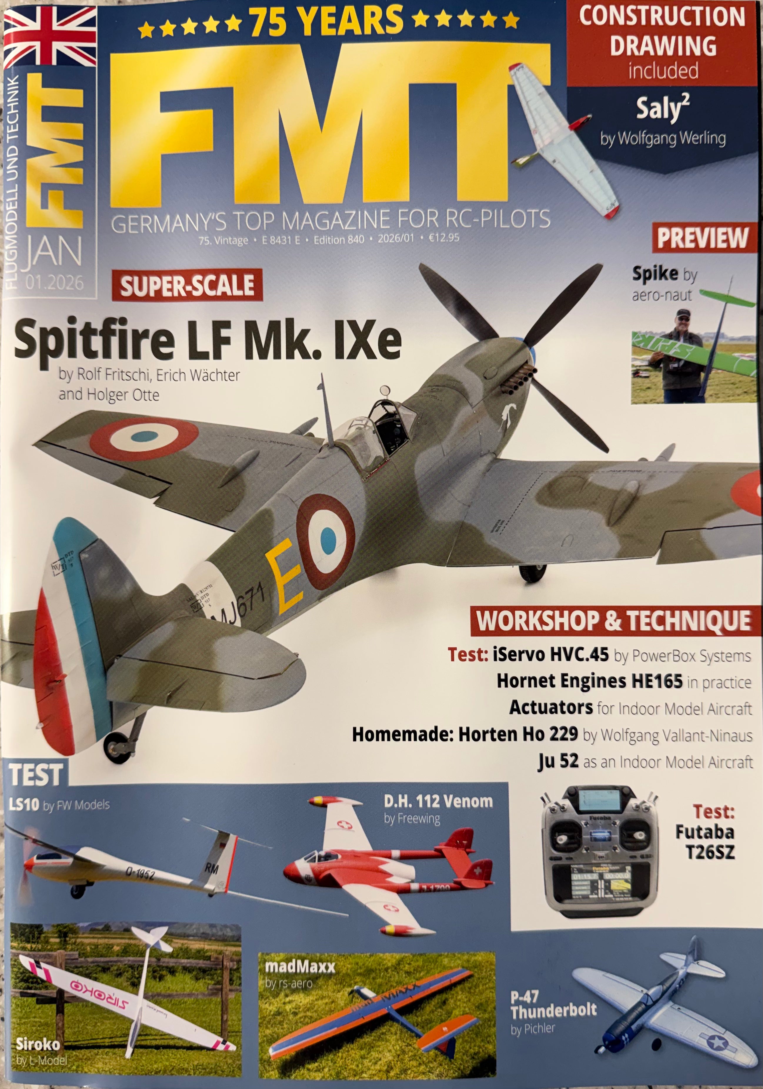 FMT The leading magazine for model airplane enthusiasts from Europe in English 2026/01