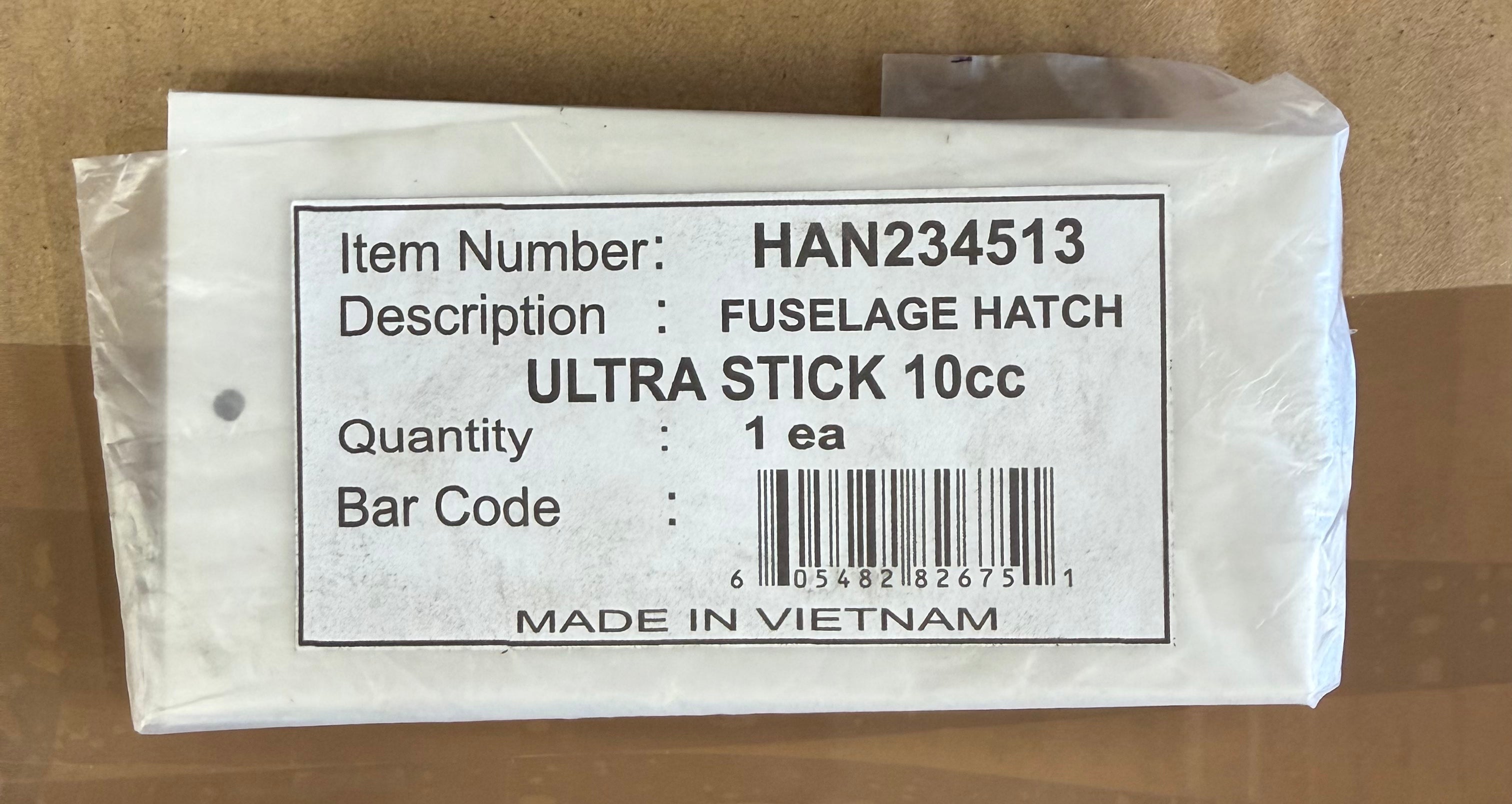 Hangar 9 Fuselage Hatch: Ultra Stick 10cc HAN234513