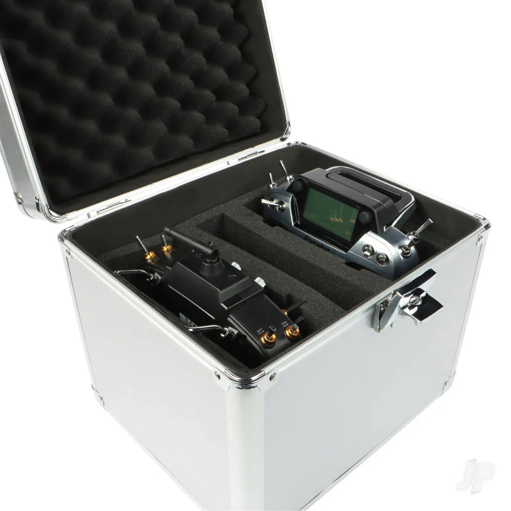 JP Transmitter Case Aluminium (Silver) Face-To-Face Double JPD101004
