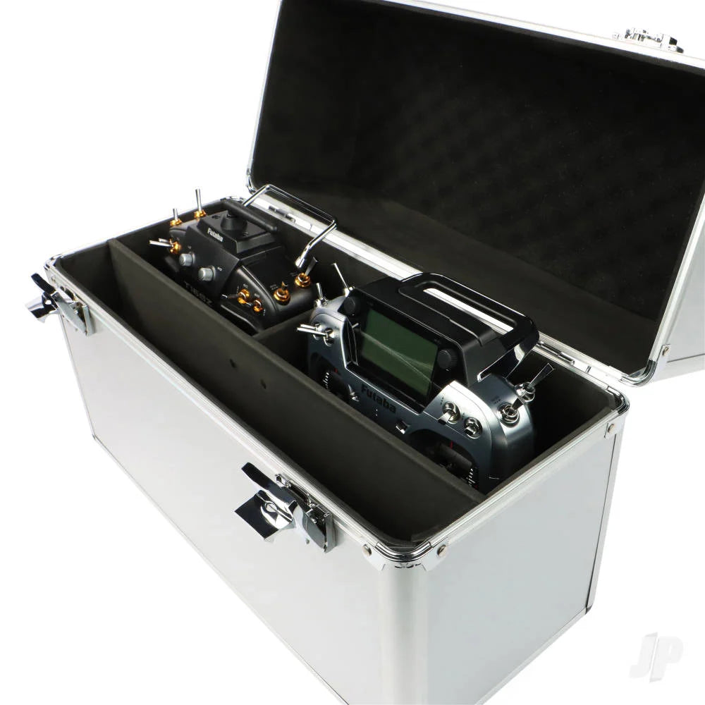 JP Transmitter Case Aluminium (Silver) Side-By-Side Double JPD101006
