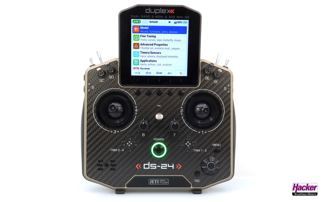 Jeti Duplex 2.4 EX DS24 II Carbon Line Bronze Multi Mode Transmitter with REX12 Receiver