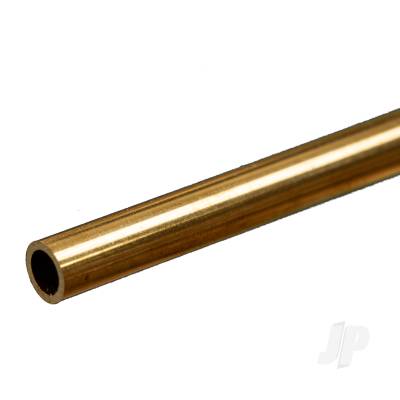 K&S Metals 7/32 Brass Round Tube, .029 Wall (12in long) KNS8208