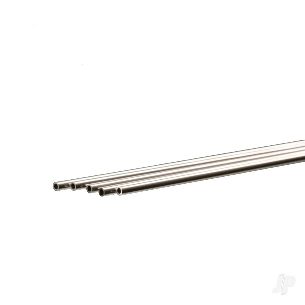 K&S 3mm x 1m Round Aluminium Tube, .45mm Wall (Single Piece) 3902