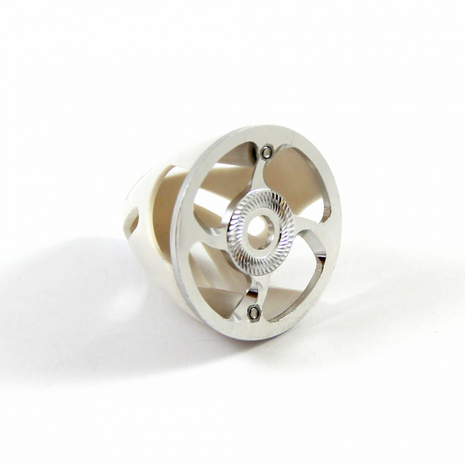 Kuza Vented Electric Spinner 2.25" / 57mm White KAG0202W