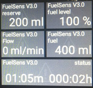 Live Telemetry Fuel Gauge for Combustion & Turbine Engines from Smoke Systems Fuel Sensor (S) 20 - 150ml/min) for upto 100N Turbines