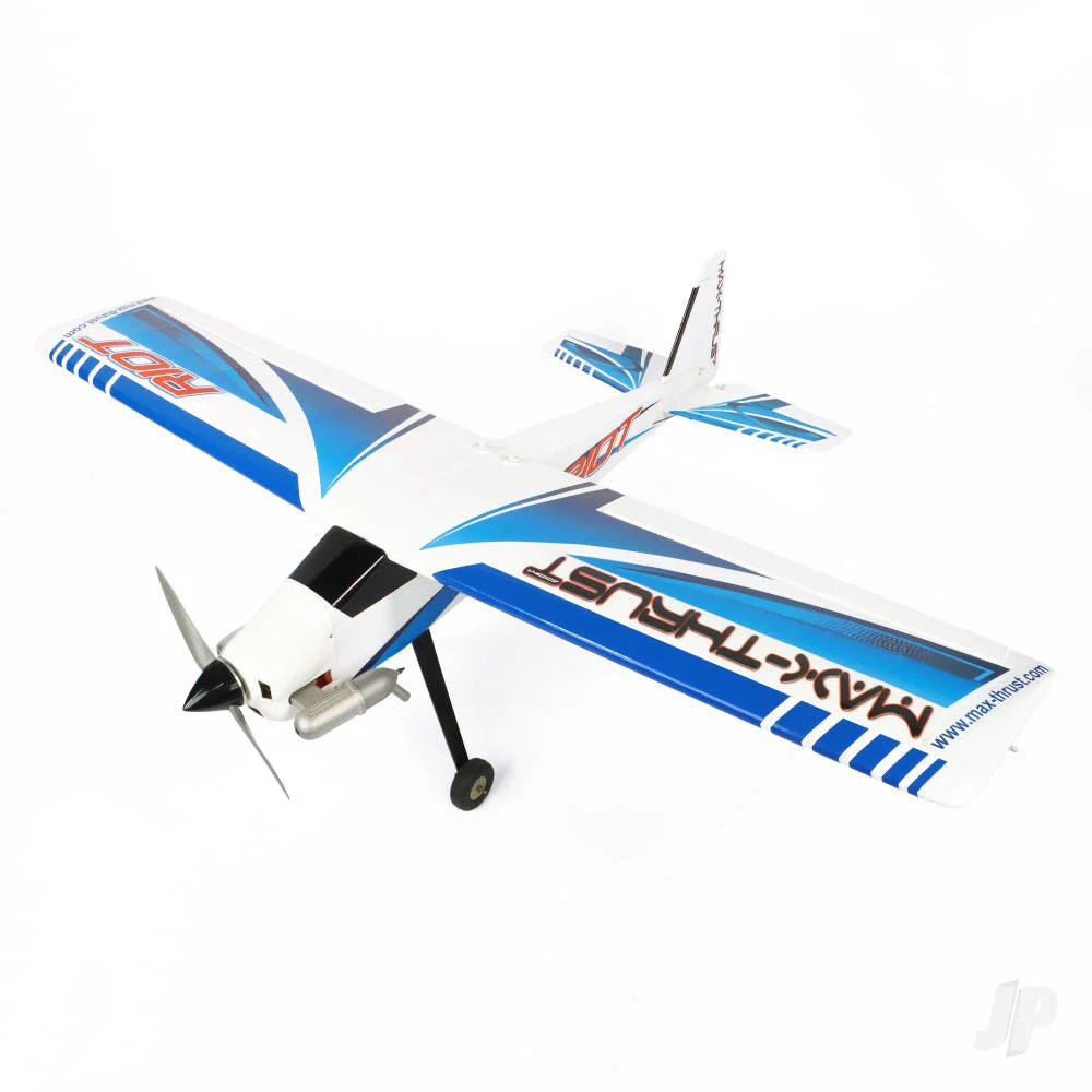 Max-Thrust Riot, Balsa Pro-Built (7.5-8.5cc / 4s) 1.38m / 54in, Blue MAXB-RIOT-B