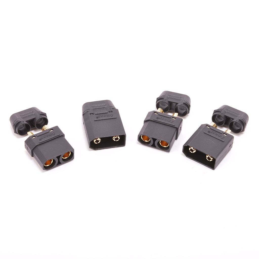 Monkey King RC XT90 Plug with Sheath M/F Black - 2pcs MK2910HPBK