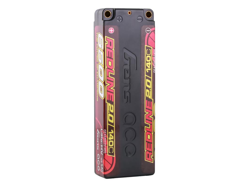 Gens Ace Li-Po HV Car Hard Case 2S1P 7.6V 6500mAh 140C RL2 with 5mm GC2H6500-140G5