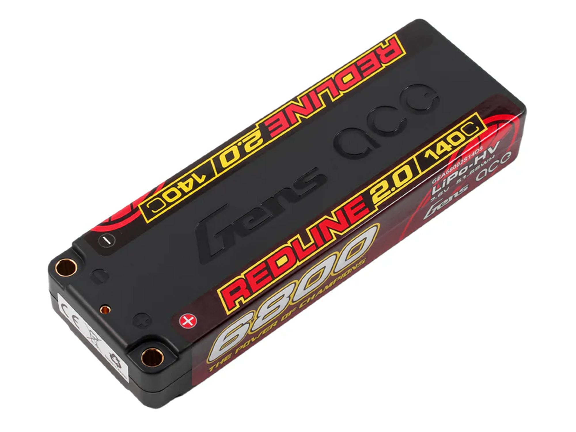 Gens Ace Li-Po HV Car Hard Case 2S1P 7.4V 6800mAh 140C RL2 with 5mm GC2H6800-140G5