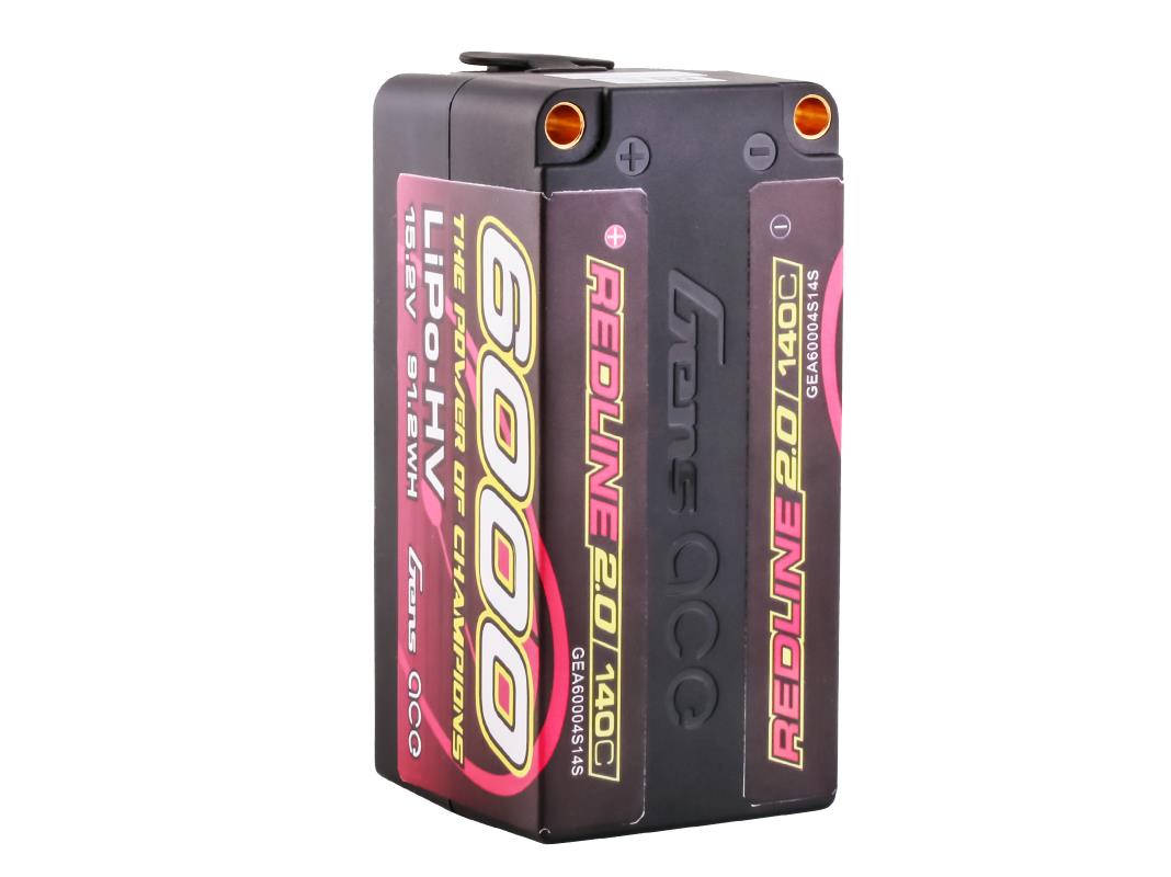 Gens Ace Li-Po HV Car Hard Case 4S1P 15.2V 6000mAh 140C RL2 with 5mm GC4H6300-140G5