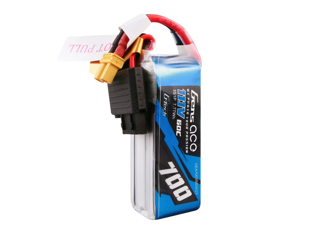 Gens Ace Li-Po G-Tech 3S 11.1V 700mAh 60C with XT30 GT3S0700-60X3