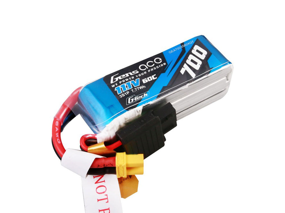 Gens Ace Li-Po G-Tech 3S 11.1V 700mAh 60C with XT30 GT3S0700-60X3