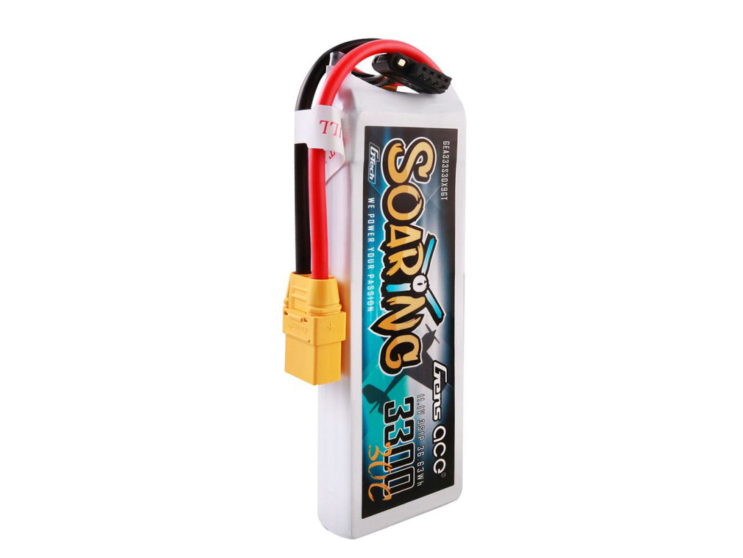 Gens Ace Li-Po G-Tech 3S 11.1V 3300mAh 30C Soaring with XT90 GT3S3300-30X9