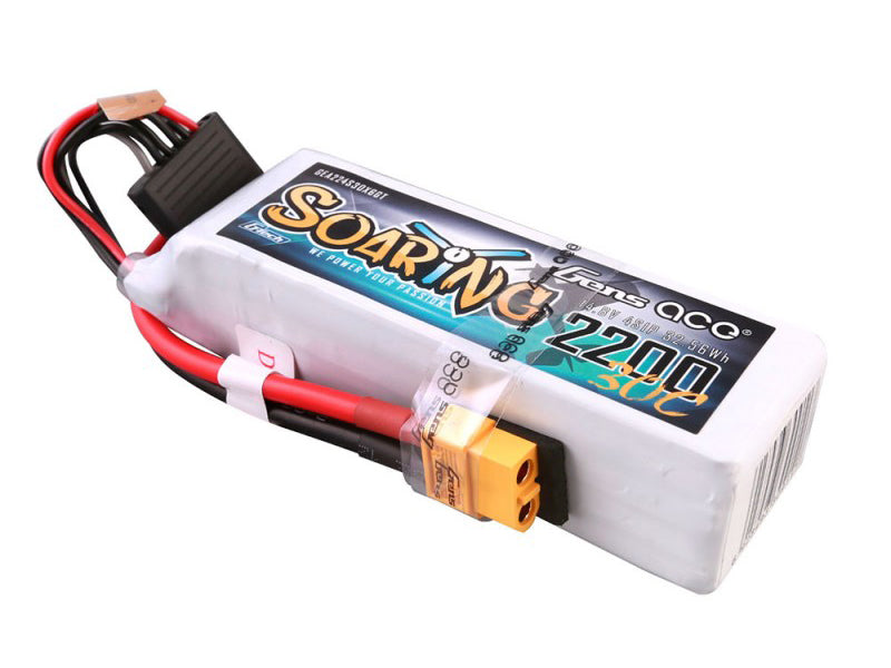 Gens Ace Li-Po G-Tech 4S 14.8V 2200mAh 30C Soaring with XT60 GT4S2200-30X6