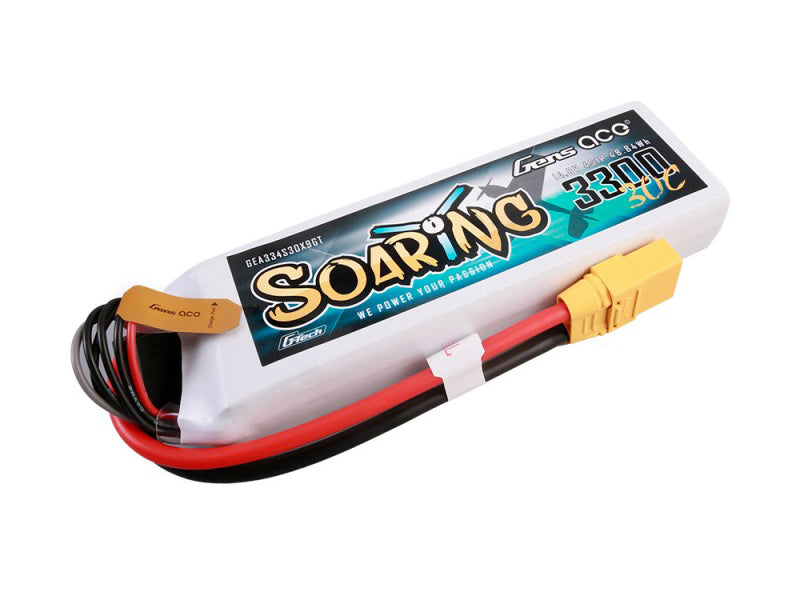 Gens Ace Li-Po G-Tech 4S 14.8V 3300mAh 30C Soaring with XT90 GT4S3300-30X9