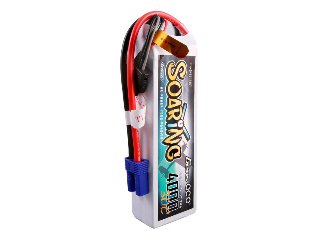 Gens Ace Li-Po G-Tech 4S 14.8V 4000mAh 30C Soaring with EC5 GT4S4000-30E5