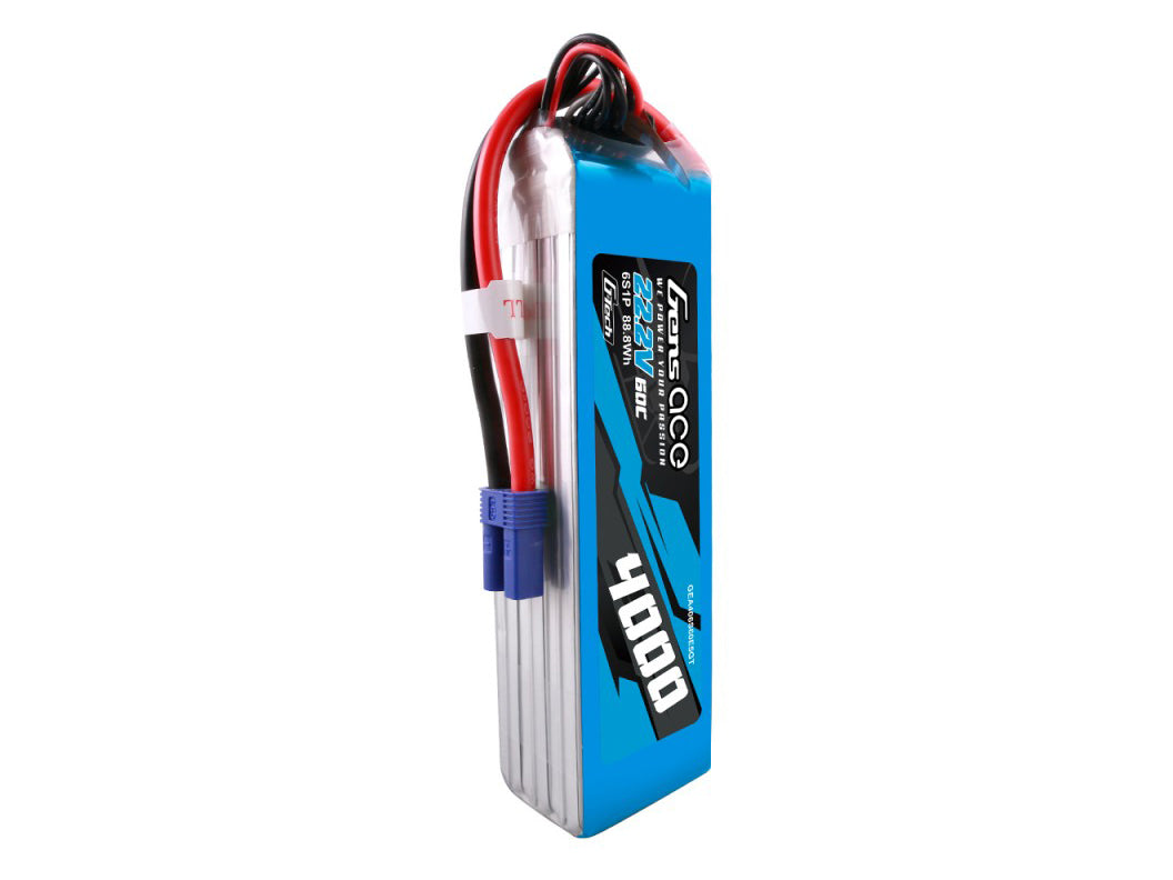 Gens Ace Li-Po G-Tech 6S 22.2V 4000mAh 60C with EC5 GT6S4000-60E5