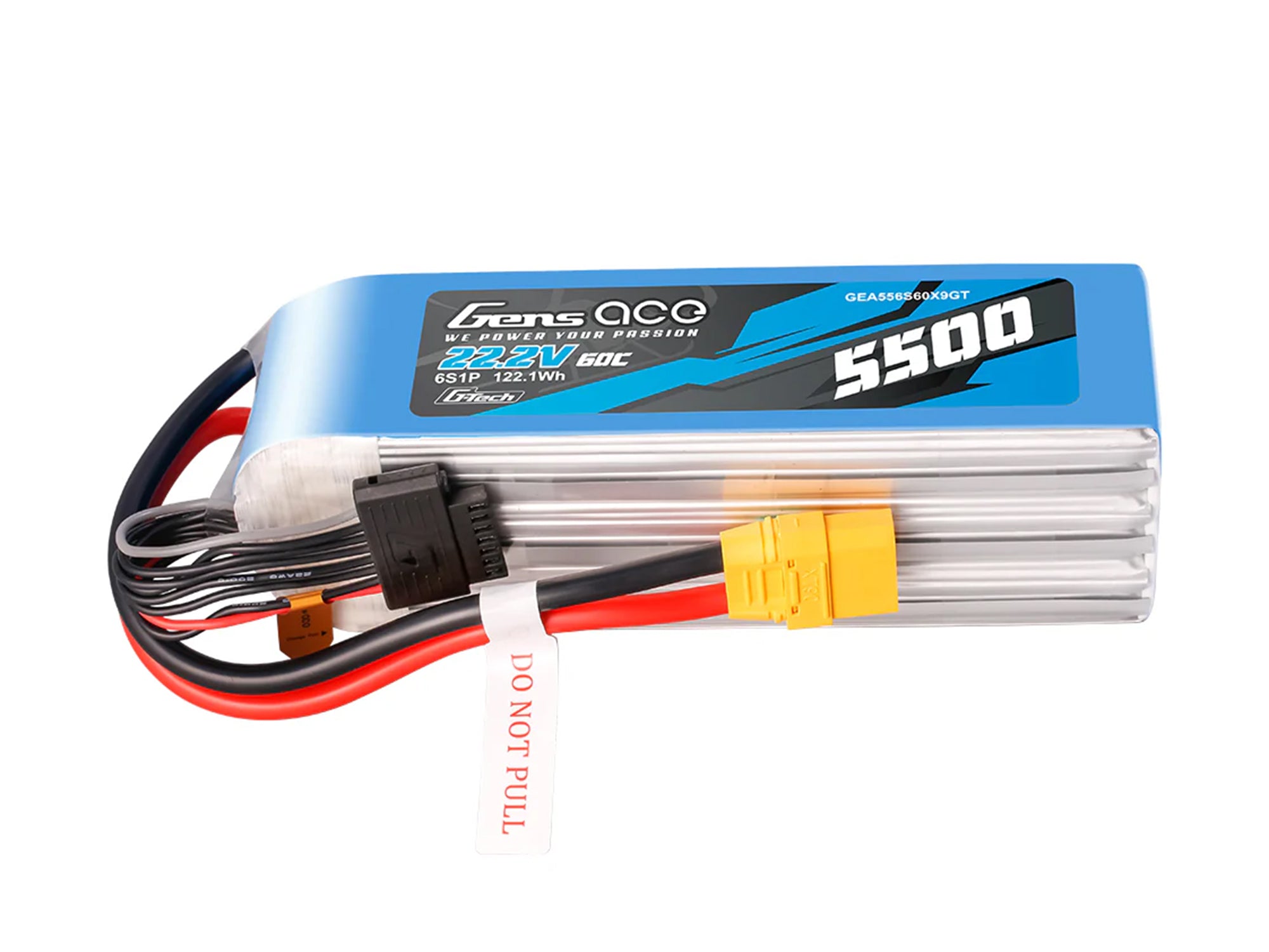 Gens Ace Li-Po G-Tech 6S 22.2V 5500mAh 60C with XT90 GT6S5500-60X9