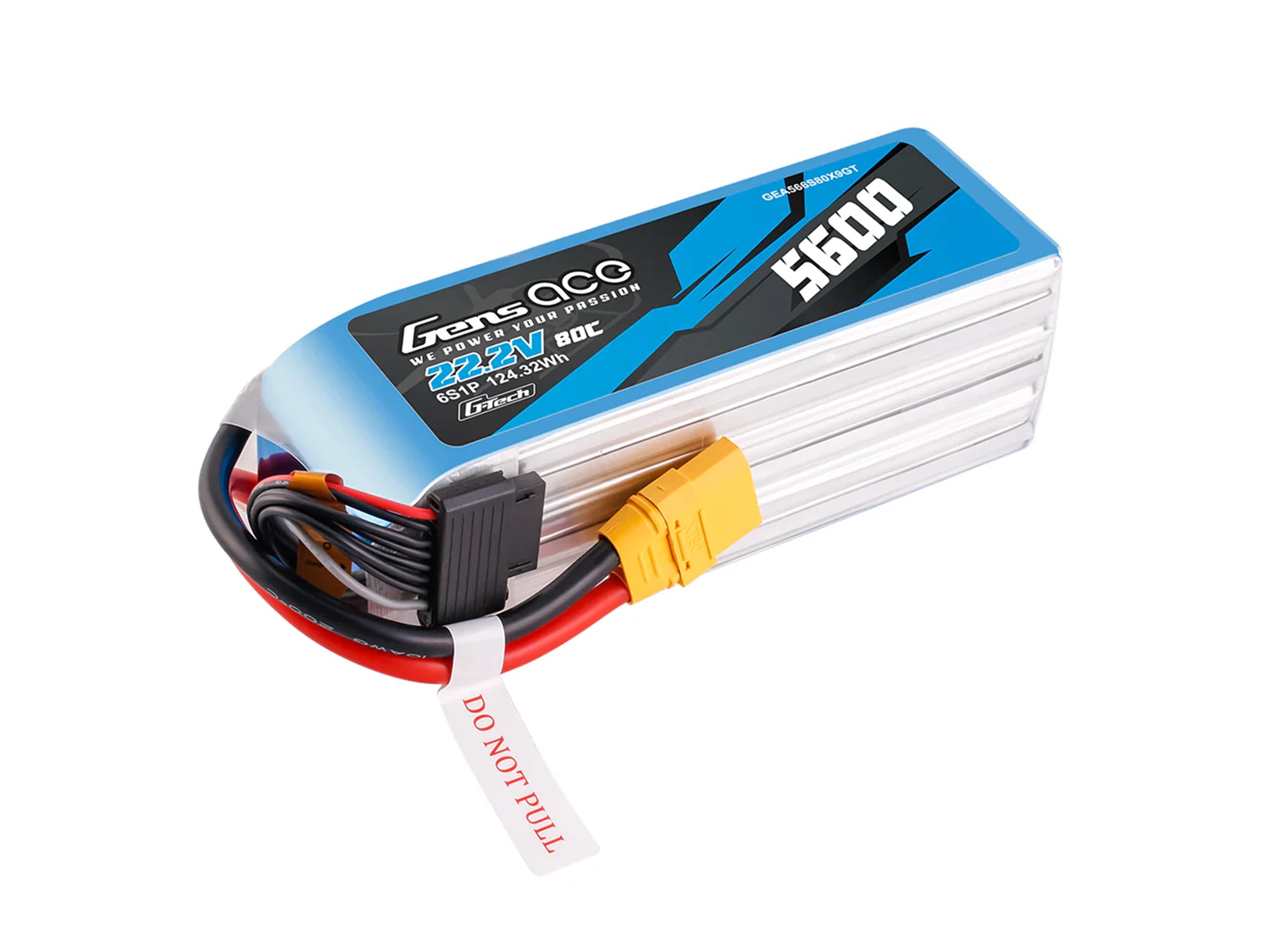 Gens Ace Li-Po G-Tech 6S 22.2V 5600mAh 80C with XT90 GT6S5600-80X9
