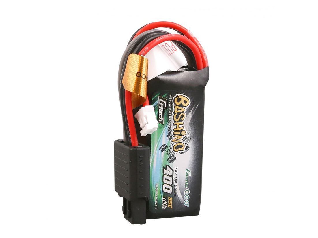 Gens Ace Li-Po G-Tech Car 2S 7.4V 400mAh 35C with JST (SCX24) GTC2S400-35JST