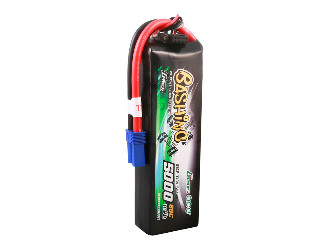 Gens Ace Li-Po Car G-Tech 3S 11.1V 5000mAh 60C Bashing with EC5 GTC3S5000-60E5