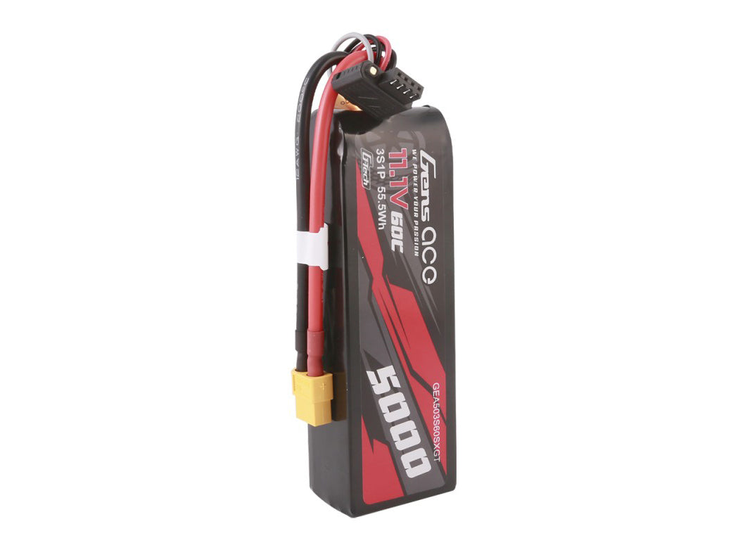 Gens Ace Li-Po Car G-Tech 3S 11.1V 5000mAh 60C with XT60 Short GTC3S5000S-60X6