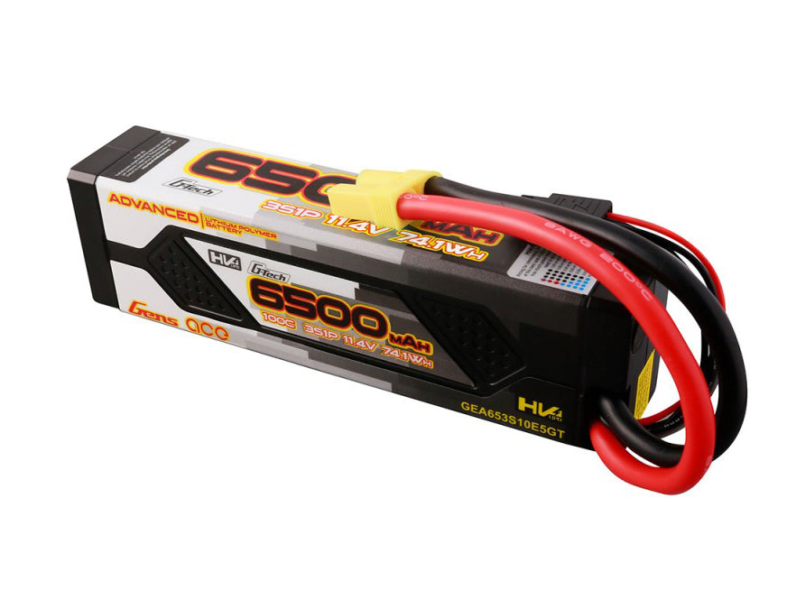 Gens Ace Li-Po Car Hard Case Adv. G-Tech 3S 11.4V 6500mAh 100C HardCa GTC3S6500-100E5