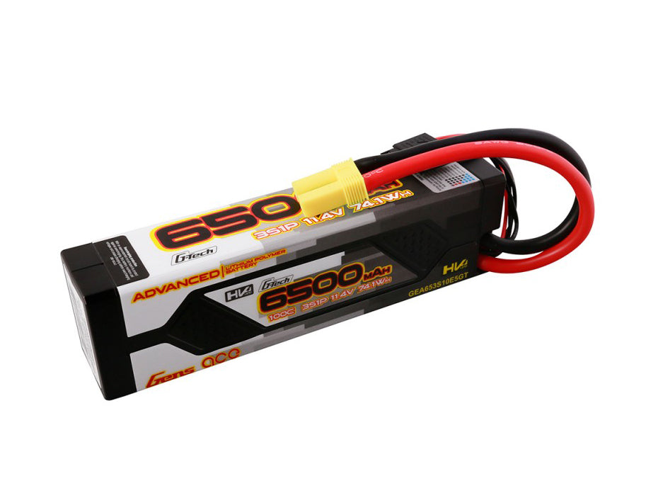 Gens Ace Li-Po Car Hard Case Adv. G-Tech 3S 11.4V 6500mAh 100C HardCa GTC3S6500-100E5