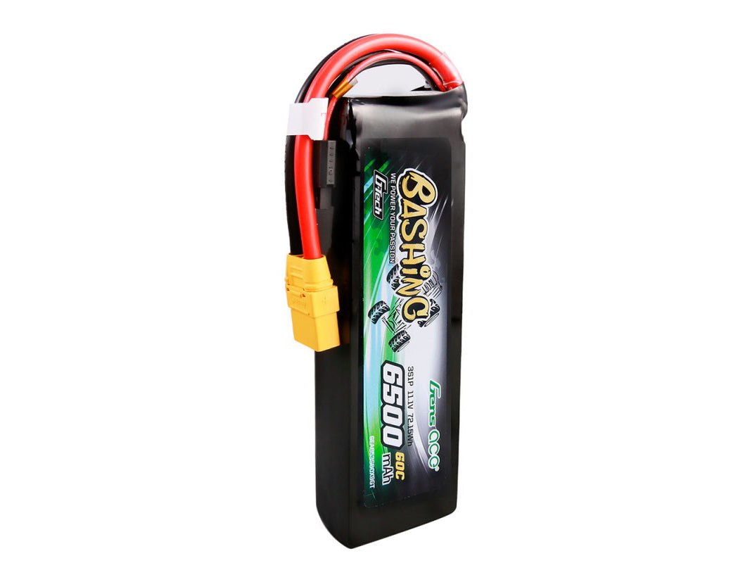 Gens Ace Li-Po Car G-Tech 3S 11.1V 6500mAh 60C Bashing with XT90 GTC3S6500-60X9