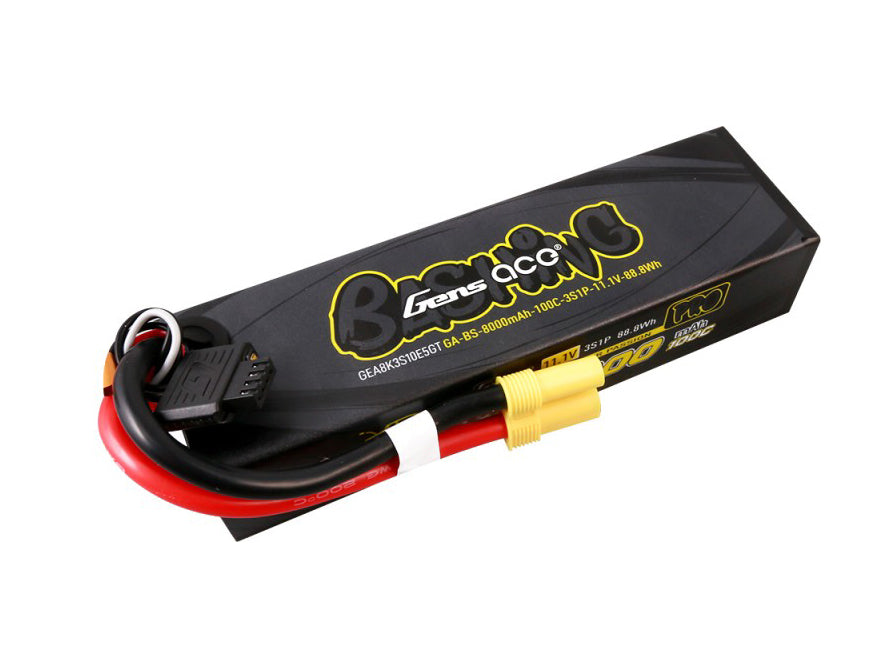 Gens Ace Li-Po Car G-Tech 3S 11.1V 8000mAh 100C Bashing with EC5 GTC3S8000-100E5