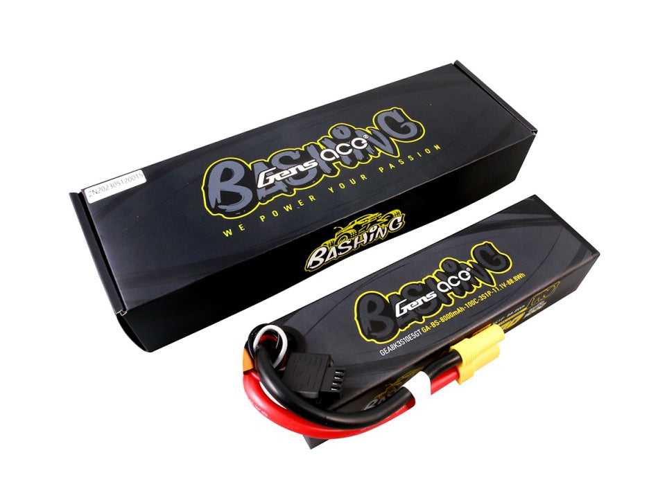 Gens Ace Li-Po Car G-Tech 3S 11.1V 8000mAh 100C Bashing with EC5 GTC3S8000-100E5