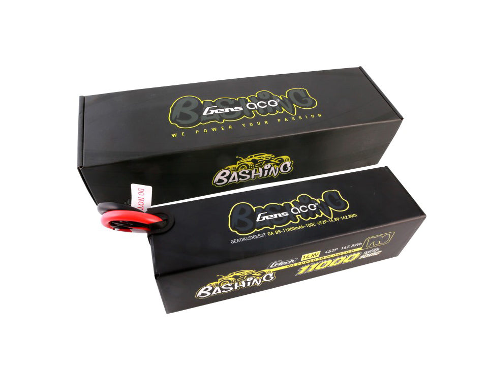 Gens Ace Li-Po Car G-Tech 4S2P 14.8V 11000mah 100C with EC5 GTC4S1100-100E5