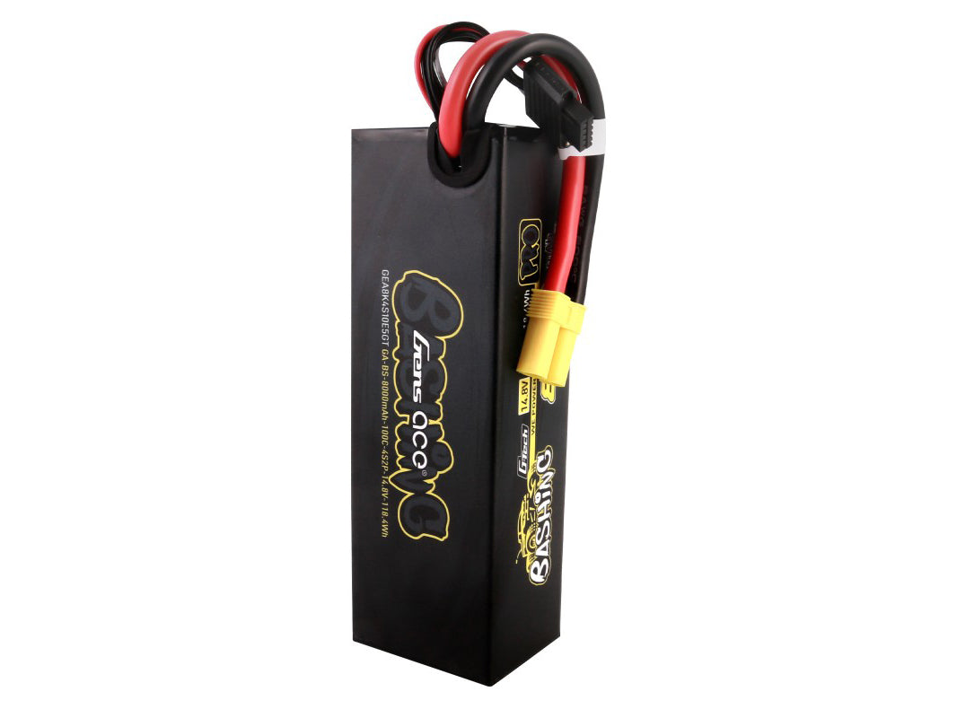 Gens Ace Li-Po Car G-Tech 4S2P 14.8V 8000mAh 100C Bashing with EC5 GTC4S8000-100E5