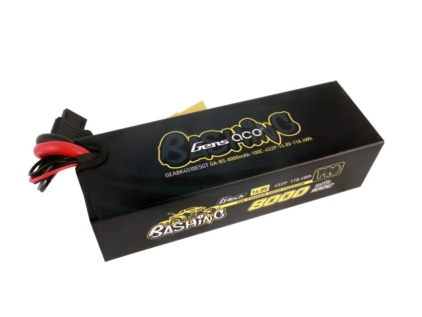 Gens Ace Li-Po Car G-Tech 4S2P 14.8V 8000mAh 100C Bashing with EC5 GTC4S8000-100E5