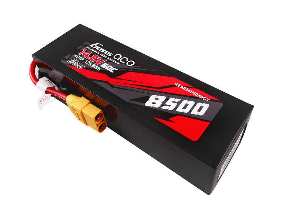 Gens Ace Li-Po Car G-Tech 4S 14.8V 8500mAh 60C with XT90 GTC4S8500-60X9