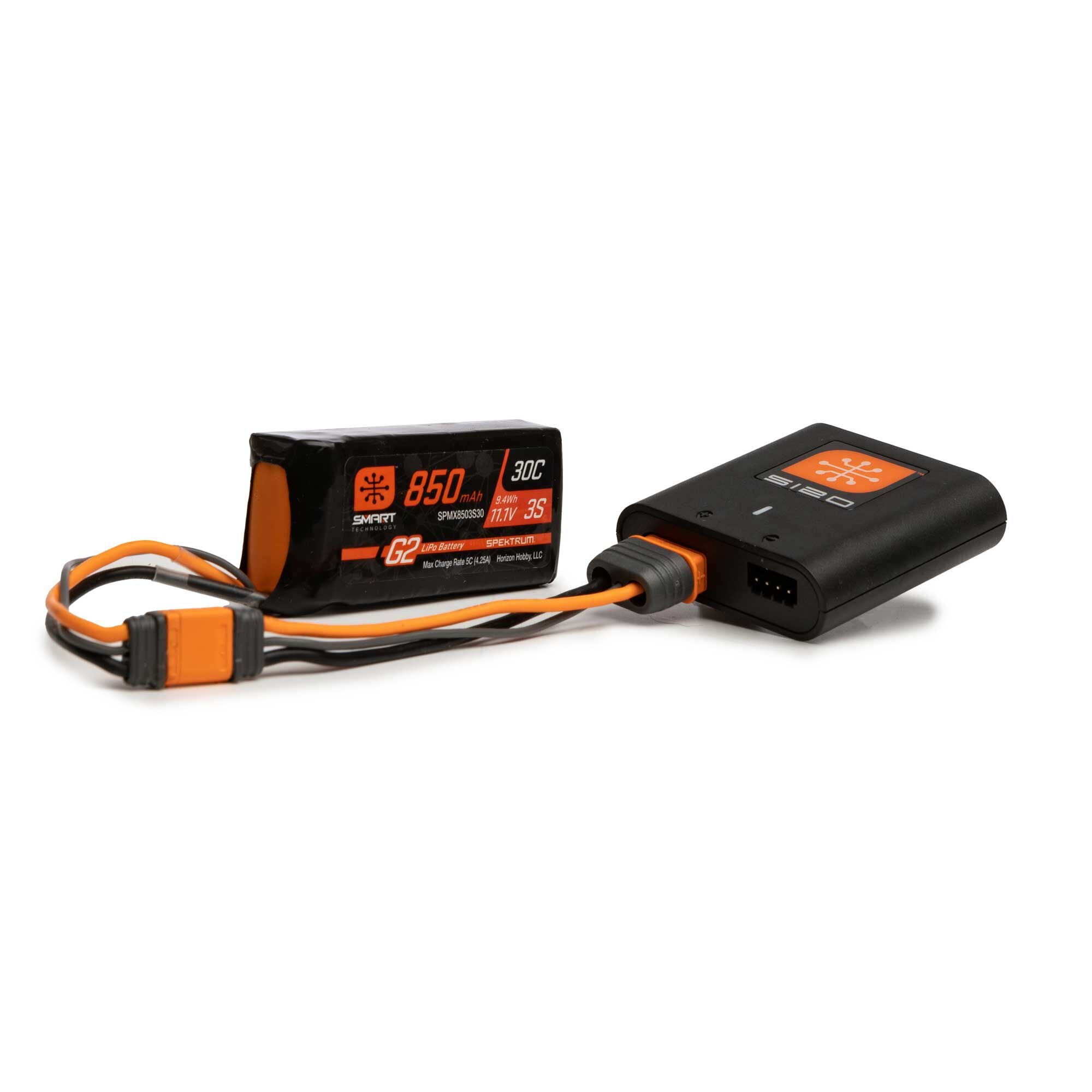 Spektrum Smart G2 Powerstage Air Bundle: 3S 850mAh LiPo Battery / S12 SPMXPSA100