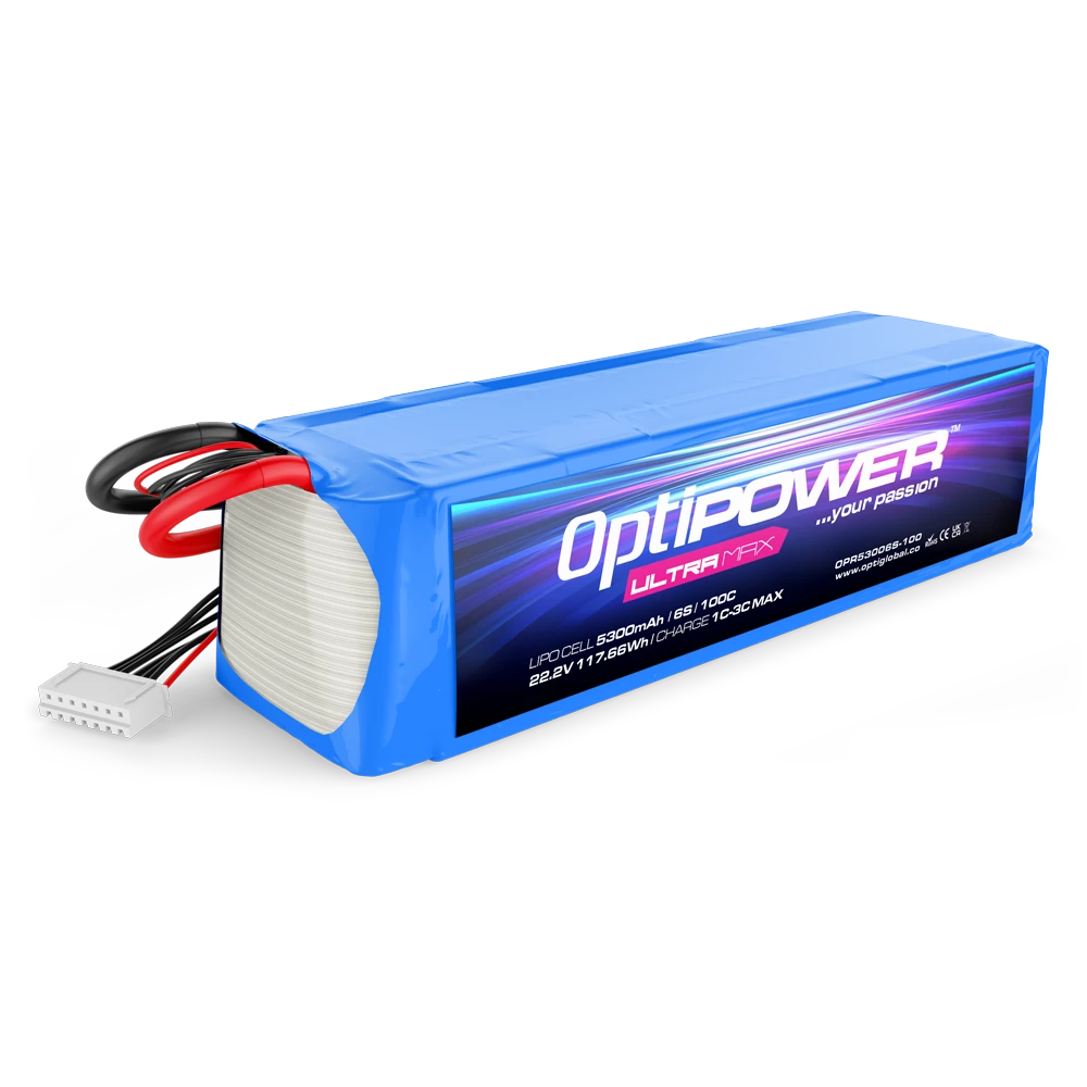Optipower Ultra Max LiPo 5300mAh 6S 100C OPR53006S-100 from Nexus Modelling Supplies Models Northampton Model Web Website Site Webshop Shop Webstore Store