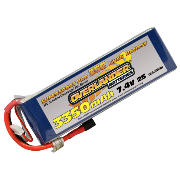 Overlander 3350mAh 7.4V 2S 35C Supersport Pro LiPo Battery 2569