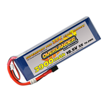 Overlander 3900mAh 18.5V 5S 35C Supersport Pro LiPo Battery 3191